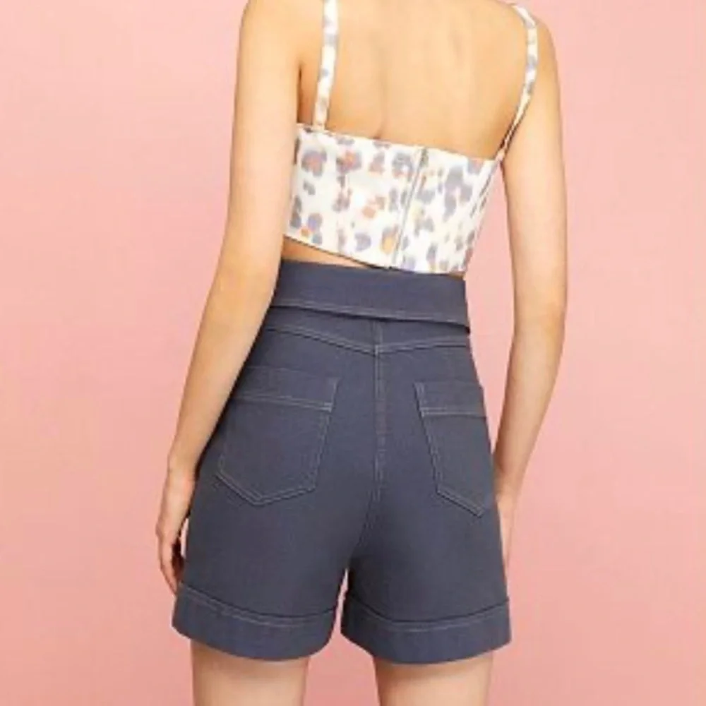 NEW NOCTURNE High Waisted Denim Shorts Indigo Size 38 US Size Medium